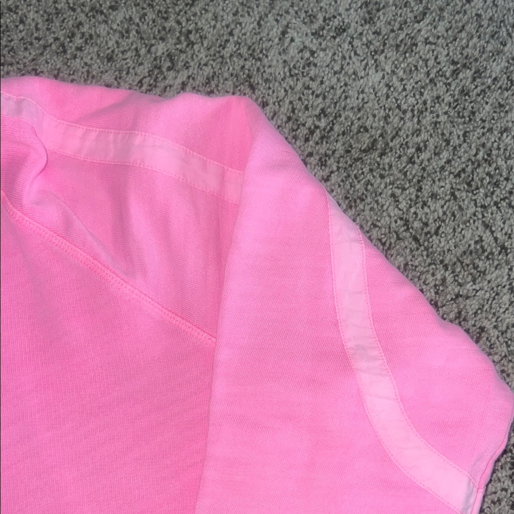 Lilly Pulitzer Light Pink Half-Zip Sweatshirt - Picture 4 of 5
